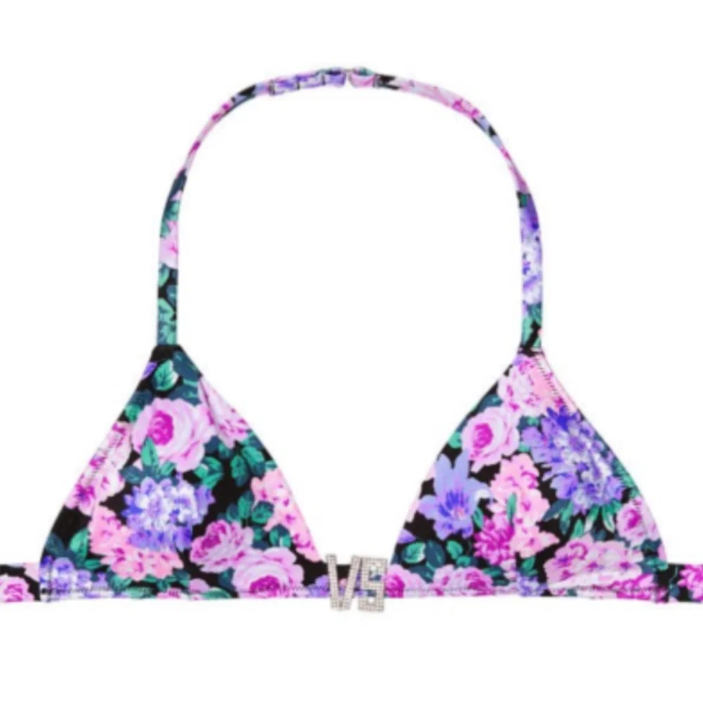 🚫SOLD🚫 NWT VS Shine Halter Bikini Swim Top/Brazilian Bottom Floral - Picture 3 of 4